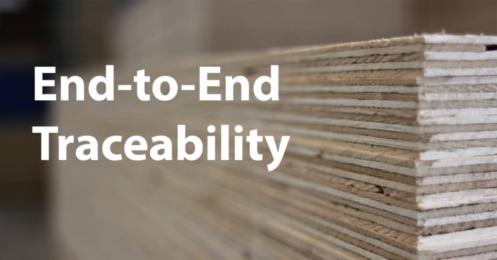 plywood end-to-end traceability