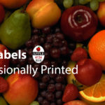 fruit with PLU Labels - professionally printed with picture of PLU label
