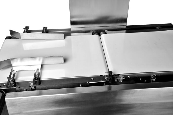 Continuous In Motion Checkweigher System with Pneumatic Kick Out