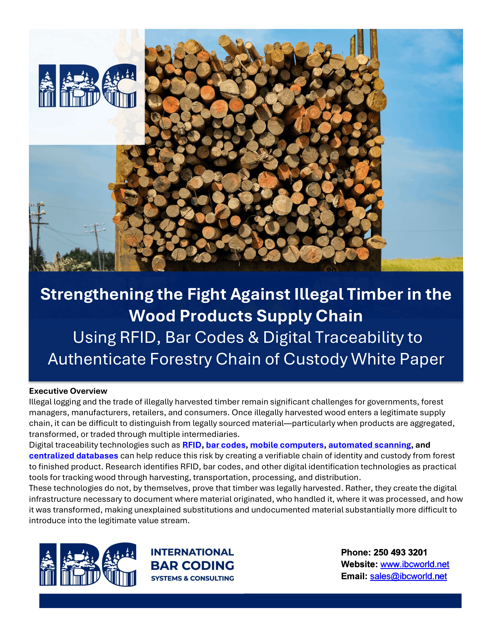IBC Using AIDC to Strengthen the Fight Against Illegal Timber in the Wood Products Supply Chain Whit-1
